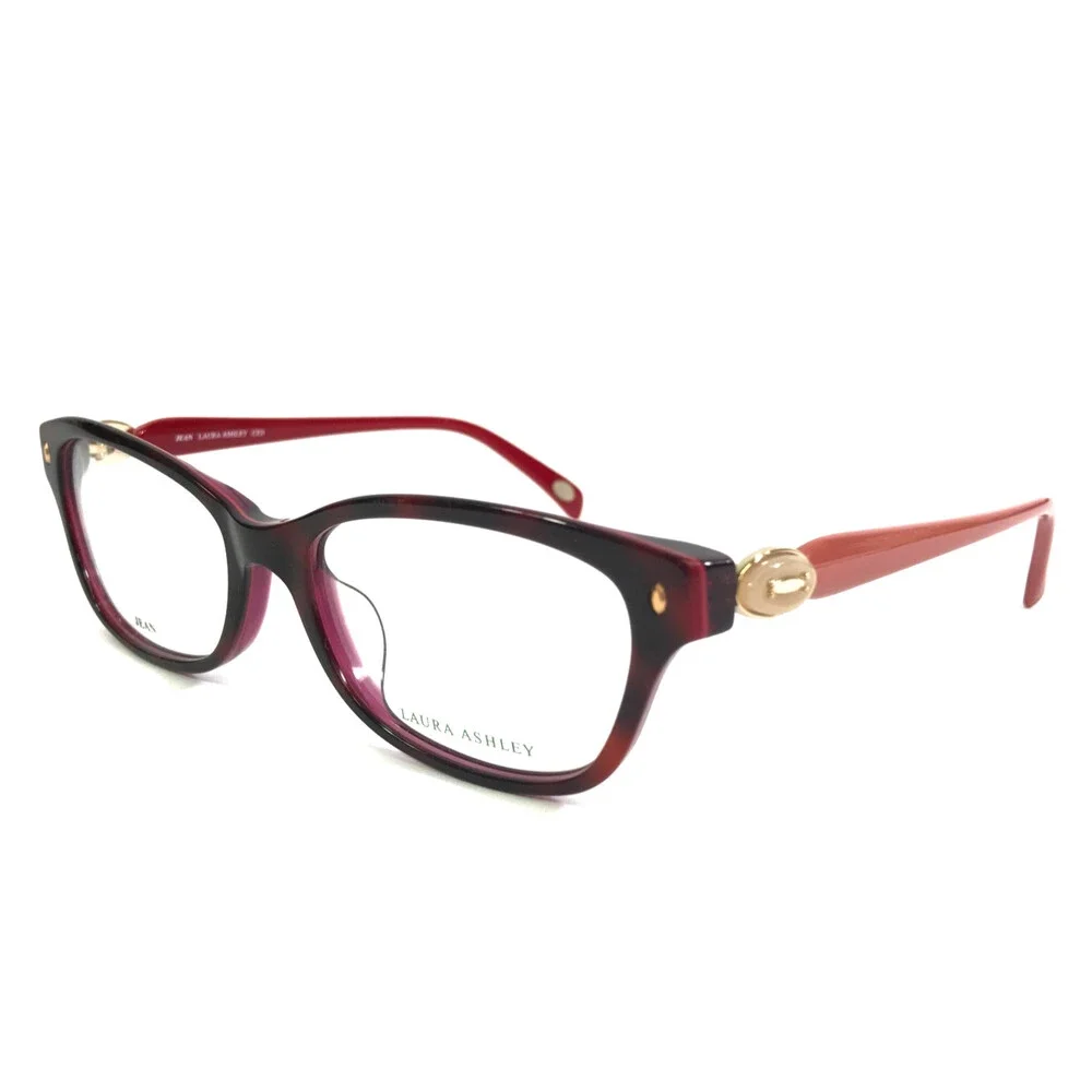 Laura Ashley Eyeglasses Frames Jean C1-RED TORT Shiny Red Tortoise 52-17-135